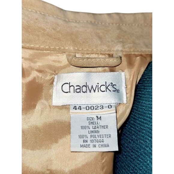 VTG Chadwicks Suede Tan Leather Womens Shacket Jacket Sz M Reg *Interior… - Picture 2 of 7